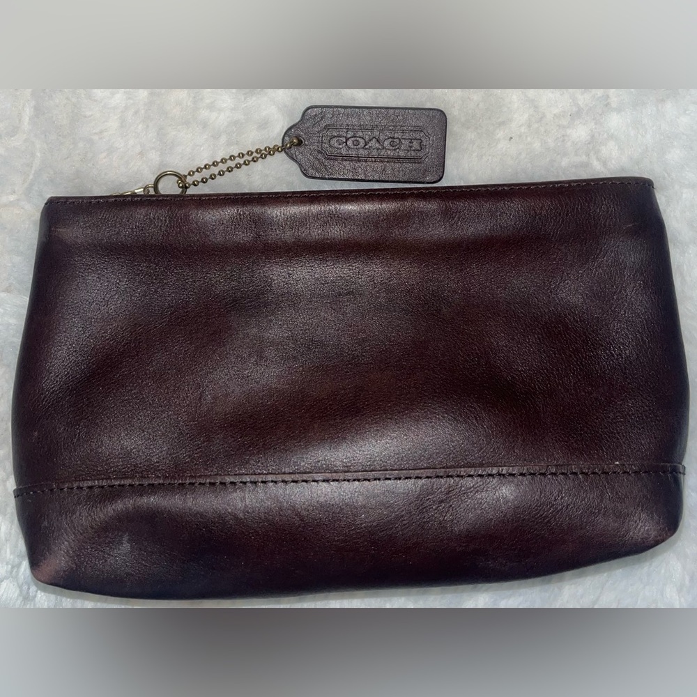 Vintage Coach #7167 Cosmetic Case BT SLG Small Leather Good Makeup Kit